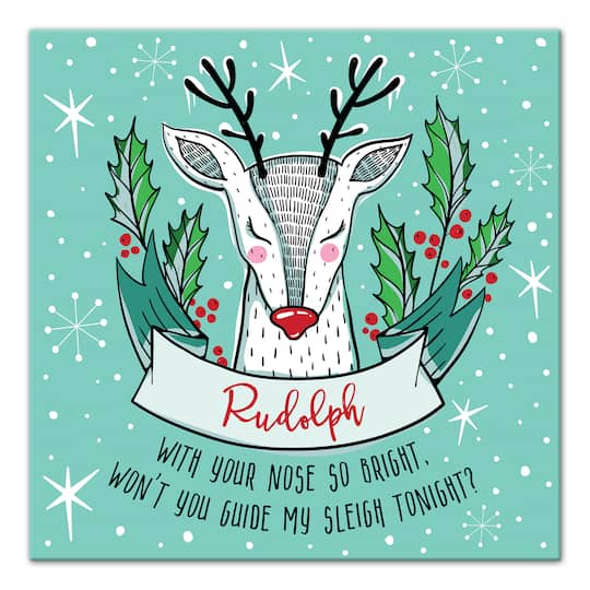 Midcentury Modern Rudolph Canvas Wall Art